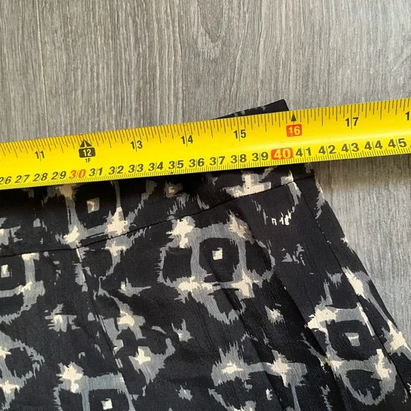 TOAST Black Patterned A-Line Below Knee Skirt UK 12 - Picture 8 of 8